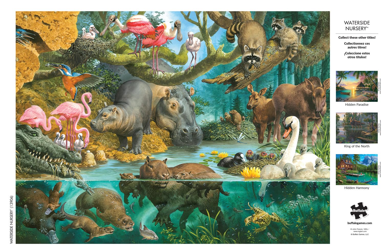 Buffalo Games - Waterside Nursery - 1000 Piece Jigsaw Puzzle for Adults Challenging Puzzle Perfect for Game Nights - Finished Size 26.75 x 19.75