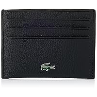 Lacoste Men's Card Holder Wallet, Black, One Size