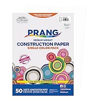 Prang (Formerly SunWorks) Construction Paper, Bright White, 9