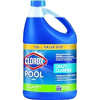Clorox® Pool&Spa™ Swimming Pool Crazy Clarifier, Creates Crystal Clear Pool Water, 128 Fl Oz (Pack of 1)
