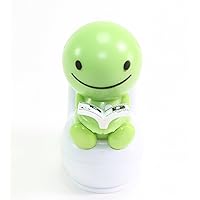 Solar Power Toy - Green Nohohon Reading On The Toilet Car Dashboard Gift Home Decor