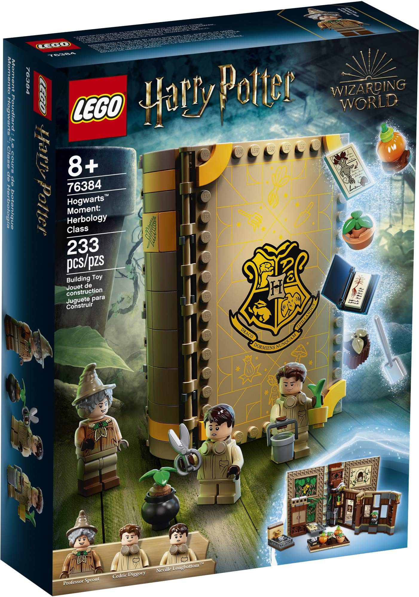 LEGO Harry Potter Hogwarts Moment: Herbology Class 76384 Professor Sprout’s Classroom in a Brick Book Playset, New 2021 (233 Pieces)