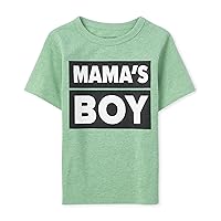 The Children's Place baby boys Mamas Boy Graphic Short Sleeve T shirt