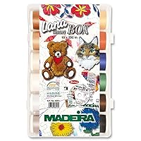 Madeira Lana 12 Smart Box 18ct Thread Set, 220 yd, Multicolour