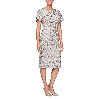 Alex Evenings Women's Short Embroidered Dresses