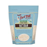 Bob's Red Mill Organic High Fiber Oat Bran Hot Cereal, 18-ounce
