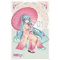 GB eye Hatsune Miku Sakura Kimono 61 x 91.5cm / 24.2 x 35.8 inches Maxi Poster - Shipped Rolled - Art Poster - Wall Posters - Posters & Prints