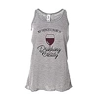 Funny Vacation Shirts My Princess Name is Drinking Beauty Royaltee Wine Shirts