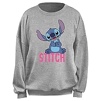 Junior's Lilo & Stitch Sitting Pretty Sweatshirt