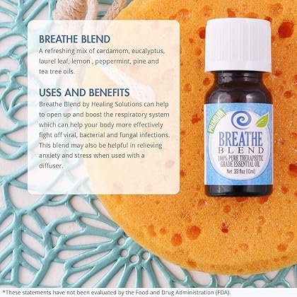 Breathe Blend Essential Oil - 100% Pure Therapeutic Grade Breathe Blend Oil - 10ml