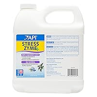 API STRESS ZYME Freshwater and Saltwater Aquarium Cleaning Solution 64-Ounce Bottle