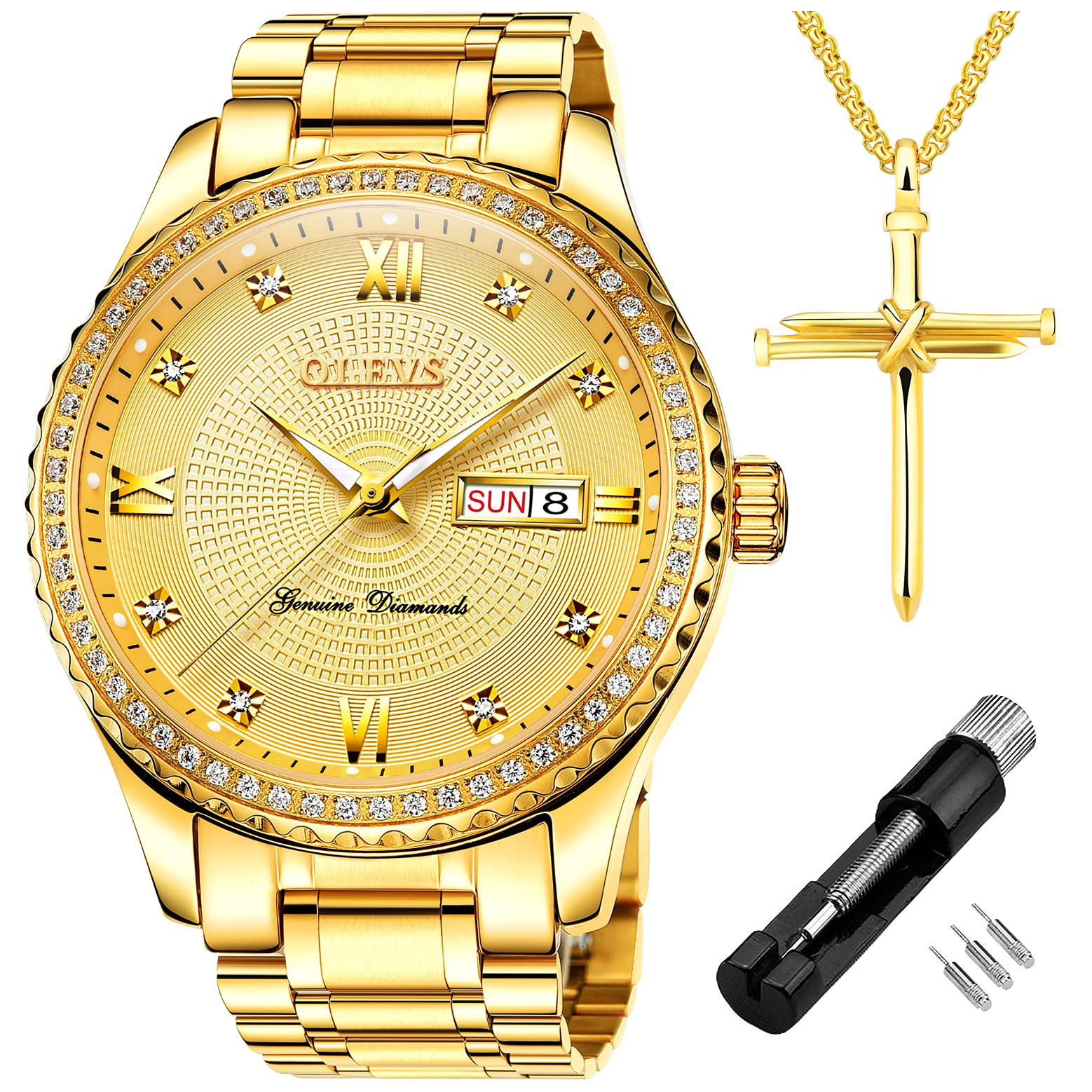 Gold Diamond Watches For Men