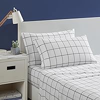Nautica - Twin XL Sheets, Cotton Percale Bedding Set, Dorm Room Essentials (Plot Black, Twin XL)