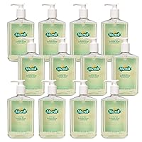MICRELL Antibacterial Lotion Soap, Light Citrus Scent, 8 fl oz Pump Bottle (Pack of 12) – 9752-12