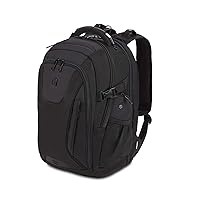 SwissGear ScanSmart Laptop Bag, Black Stealth, Fits 15-Inch Notebook