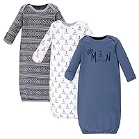 Yoga Sprout Cotton Gowns, 3 Pack