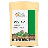 Neem Powder Organic for Hair Growth, Skin Care & Detox Wildcrafted Bitter Neem Leaves Powder for Oral Hygiene, Immune System Support, Digestive Health 5.3 oz / 150 GMS