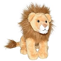 Wild Calls Lion, Authentic Animal Sound, Stuffed Animal, Eight Inches, Gift for Kids, Plush Toy, Fill is Spun Recycled Water Bottles