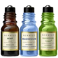 Ultimate Trio of Essential Oils Blend for Headaches; Migraine and Stress Providing More Comfort for Your Head and Well Being. Pack of 3