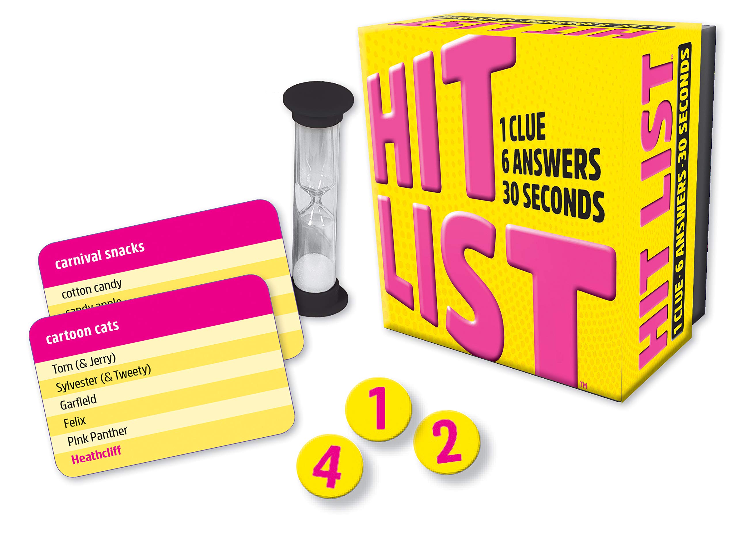 Gamewright - Hit List - 1 Clue, 6 Answers, 30 Seconds
