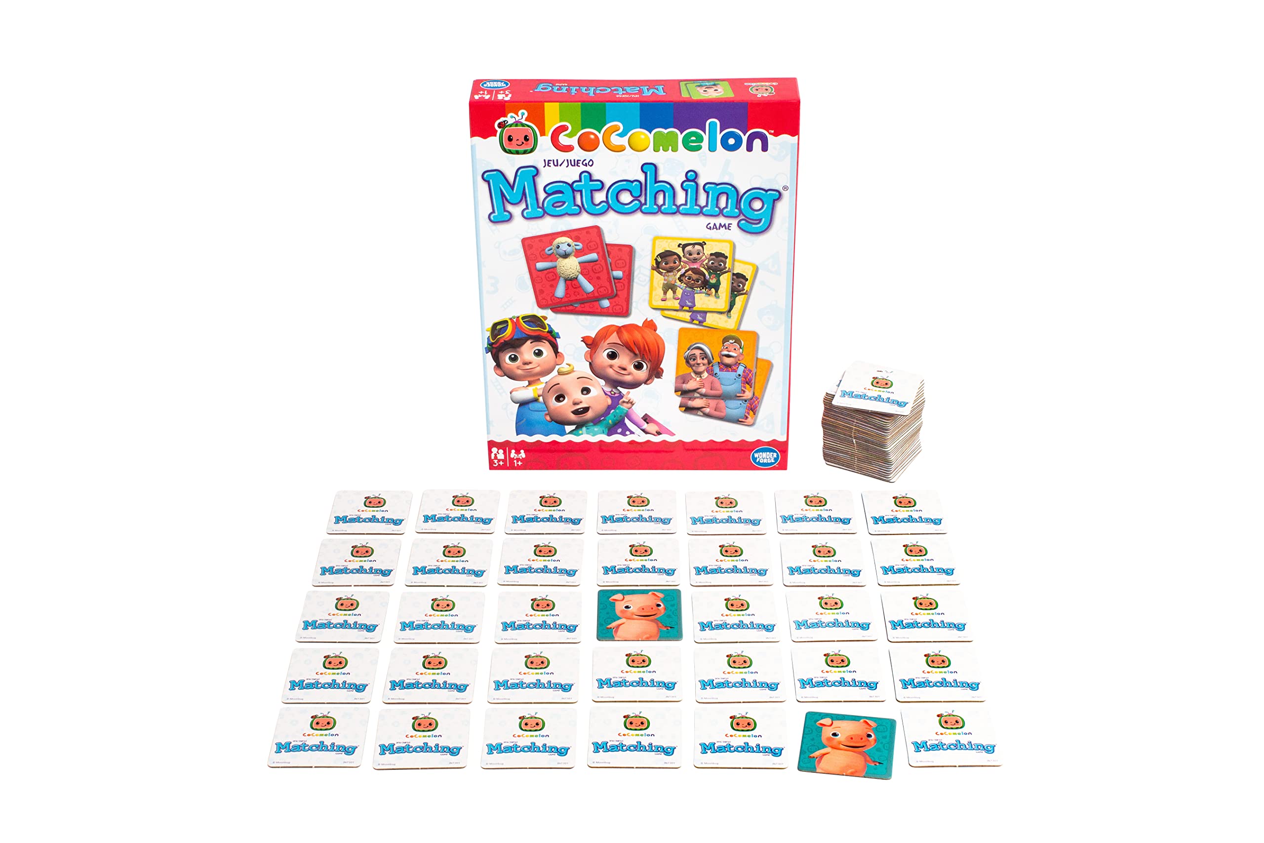 Wonder Forge CoComelon Matching Game for Girls & Boys Ages 3 and Up - A Fun and Fast Memory Game