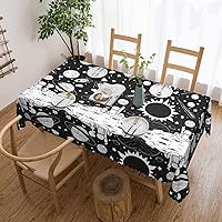 Astronaut Print Tablecloth,Long Tablecloths Rectangular 54 X 72 Inch,Kitchen Dining Tabletop Cover Table Cloths for Home,Wedding
