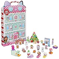 Gabby’s Dollhouse, Advent Calendar 2023, 24 Surprise Toys with Figures, Stickers & Dollhouse Accessories, Kids Toys for Girls & Boys Ages 3+