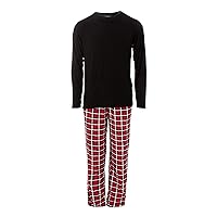 KICKEE Men’s Print Pajama Set, Ultra Soft Long Sleeve Pjs for Men, Men’s Sleepwear and Loungewear, Family Matching Pajamas