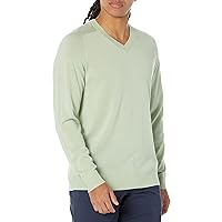 Amazon Essentials Men's Regular-Fit Merino Wool V-Neck Sweater (Available in Tall) (Previously Amazon Aware)