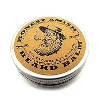 Beard Balm Leave-in Conditioner - Made with only Natural and Organic Ingredients - 2 Ounce Tin
