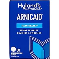 Hyland's Naturals, ArnicAid, Pain Relief for Minor Injuries, Bruising, & Swelling, Quick Dissolving Tablets, 50 Count