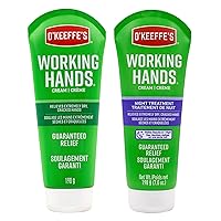 Working Hands Hand Cream, 7 oz Tube and Night Treatment Hand Cream, 7 oz Tube