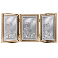 11746T Classic Bead Picture Frame, 4x6 Triple, Gold