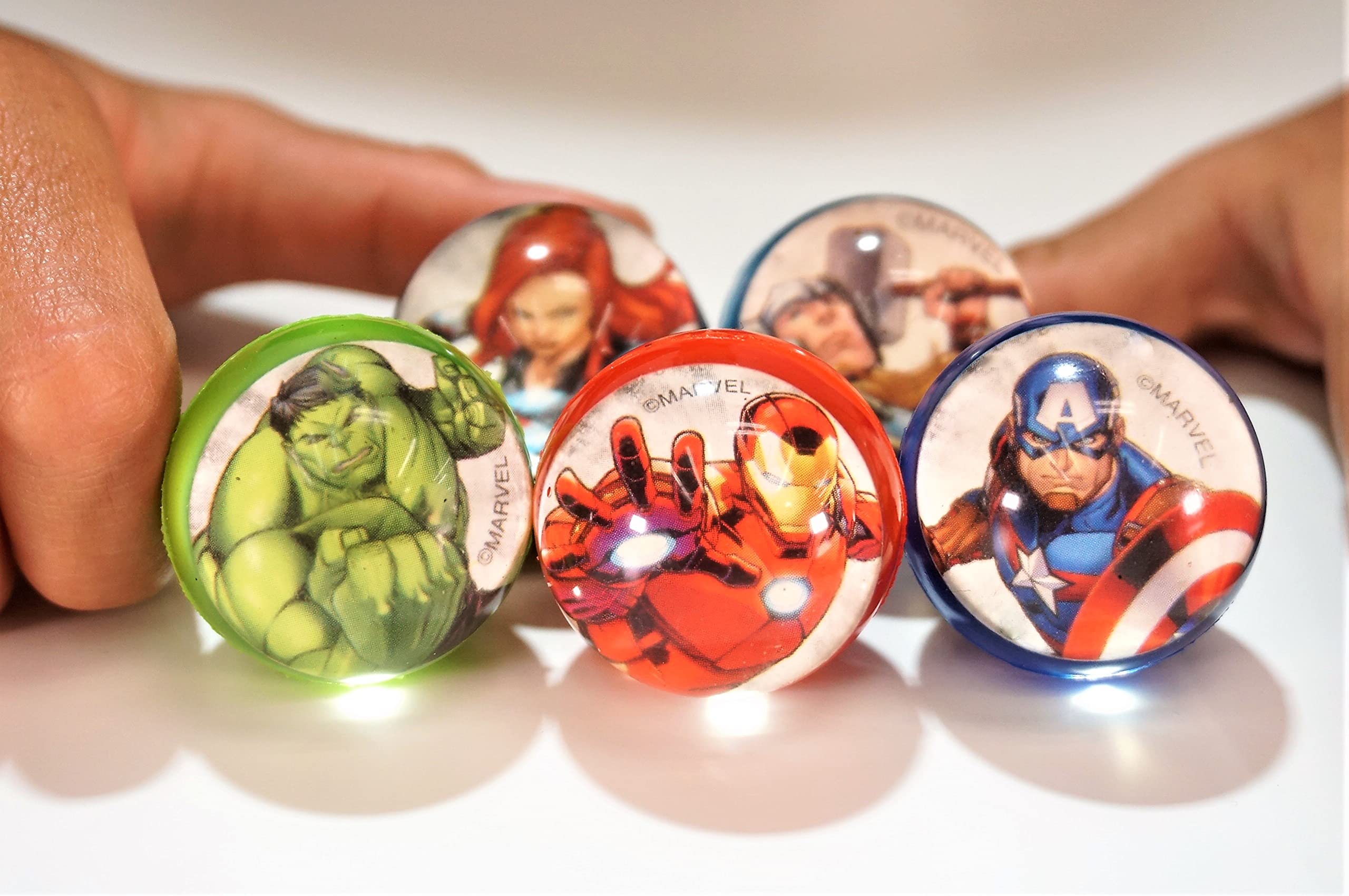 JA-RU Marvel Spiderman Bouncy Balls Superballs Super Hi Bounce 1.2