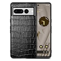 Case for Google Pixel 6,Google Pixel 6 Case,Luxury Crocodile Leather TPU Slim Fit Shockproof Full Body Protective Cover with Flexible Grip Phone Case for Google Pixel 6 5G,6.4 inch 2021 (Black)