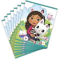 Unique Gabby's Dollhouse Multi-color Plastic Loot Bags (Pack of 8) | Party Decor Bags, Perfect for Kids' Birthday Celebrations & Themed Events