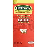 Hormel Herb Ox Beef Bouillon Sodium Free 50 Packets