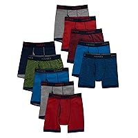 Hanes Boys Tagless ComfortFlex Waistband Boxer Brief Underwear 10 Pack
