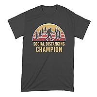 Social Distancing Champion Shirt Funny Bigfoot Shirt Funny Shirt Sasquatch Shirt