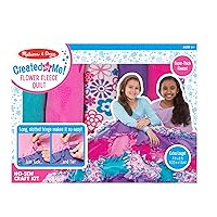 Melissa & Doug Created by Me! Flower Fleece Quilt No-Sew Craft Kit (48 squares, 4 x 5 feet)