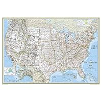 National Geographic United States Wall Map - Classic (43.5 x 30.5 in) (National Geographic Reference Map) National Geographic United States Wall Map - Classic (43.5 x 30.5 in) (National Geographic Reference Map) Map