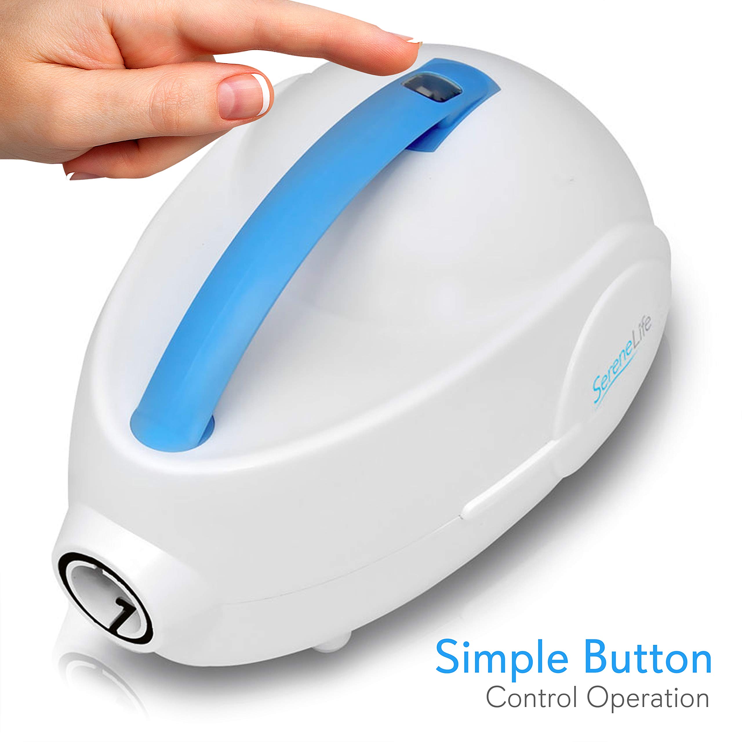 Portable Spa Bubble Bath Massager - Thermal Spa Waterproof Non-Slip Mat with Suction Cup Bottom, Motorized Air Pump & Adjustable Bubble Settings - Remote Control Included - Serenelife AZPHSPAMT24HT