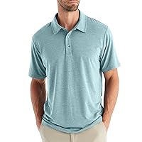 Men's Flex Polo - Premium Weight Bamboo Viscose Stretch Fabric Polo Shirt with Sun Protection UPF 50+