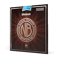 D'Addario Guitar Strings - Acoustic Guitar Strings - Nickel Bronze - For 6 String Guitar - Natural, Clear, & Focused Tone - NB1252BT - Light (Balanced Tension), 12-52