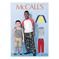 McCall's Patterns Raglan Sleeve and Tank Tops/Cargo Shorts and Pants