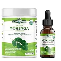 Moringa Powder Organic Single Origin (8 oz) and Moringa Leaf Extract Drops (2fl oz)