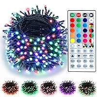 Brizled Color Changing String Lights 98FT 300 LED RGB Christmas Lights Dimmable Multifunctional Christmas Lights with Remote for Indoor Outdoor Halloween Xmas Tree Holiday Party Thanksgiving Decor