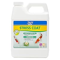 API POND STRESS COAT Pond Water Conditioner 32-Ounce Bottle