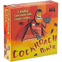 Cockroach Poker Party Game | Bluffing Strategy Card Game for Adults and Kids | Ages 8+ | 3-6 Players | Average Playtime 15-25 Minutes