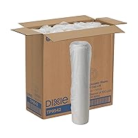 Dixie 10-20 oz. Reclosable Plastic Hot Coffee Cup Lid by GP PRO (Georgia-Pacific) White TP9542 1000 Count (100 Lids Per Sleeve; 10 Sleeves Per Case)